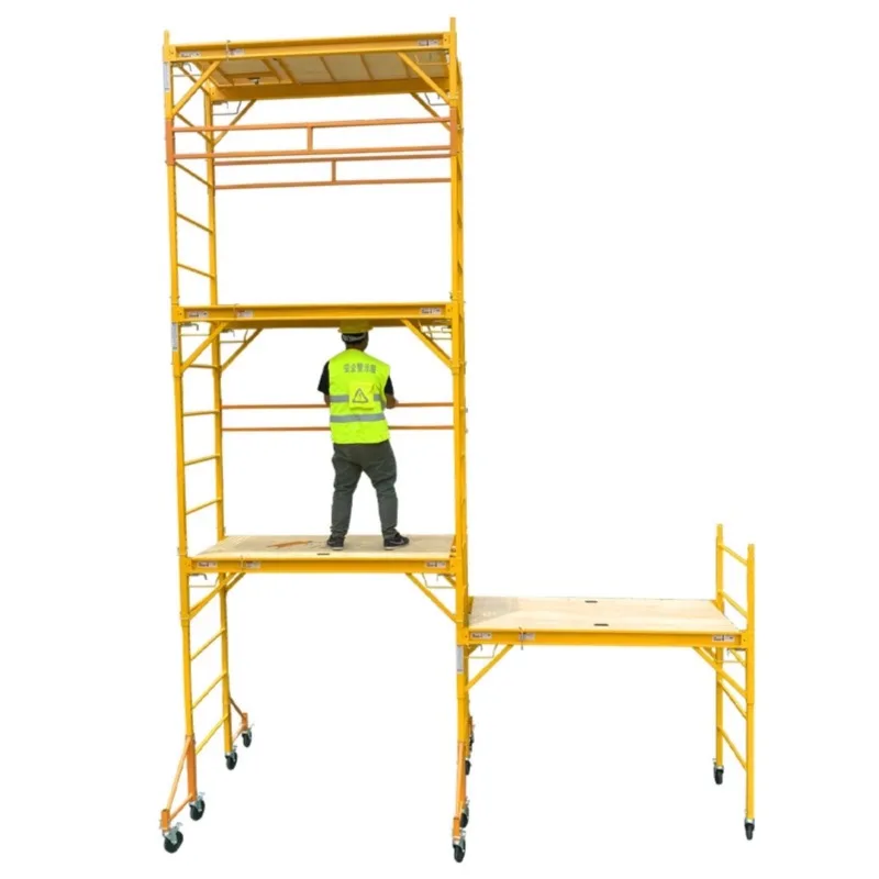 Aluminum Alloy Small Folding Scaffolding Mobile, Quick-loading, Household, Factory Outlet