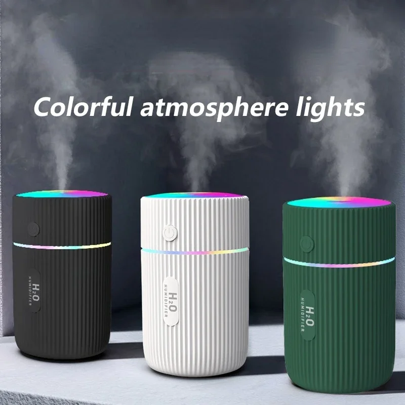 

220ML Mini Ultrasonic Air Humidifier Aroma Diffuser USB Fogger With LED Night Lamp