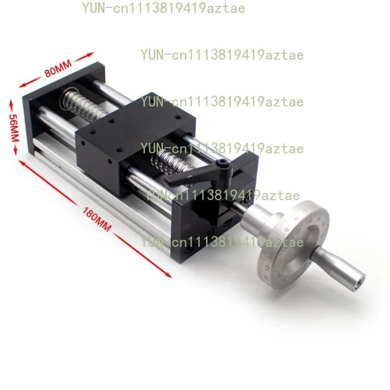 Ball Screw Linear Guideway Slide Table Motion Module Manual Displacement Slide Stroke 100MM With Precision Laser Scale Handwheel
