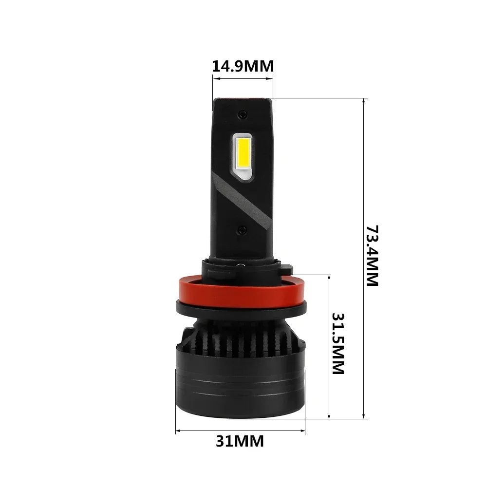 F3 H7 H11 Led Headlight H4 H8 H9 H11 HB3 Car Headlamp for KIA for NISSAN for HONDA for MITSUBISI  for ISUZU for DAIHATSU CANBUS