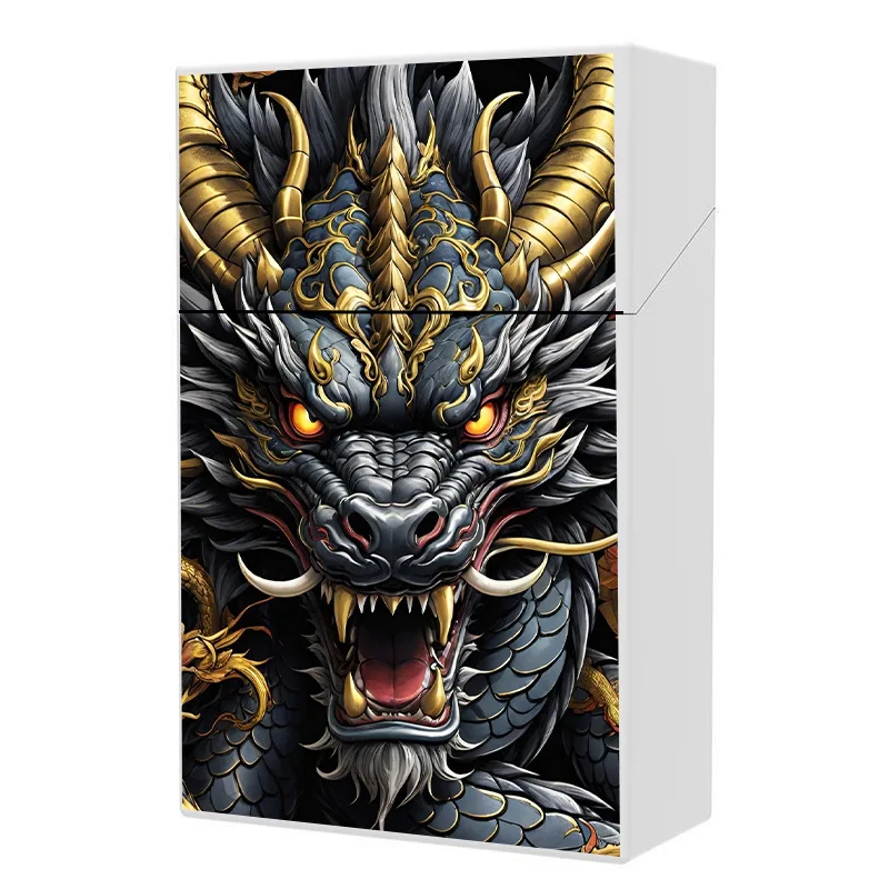 2024 New Creative Dragon Plastic Moisture-proof Cigarette case 20PCS Capacity For 8MM Cigarette box Holder Fashion Smoking Tool