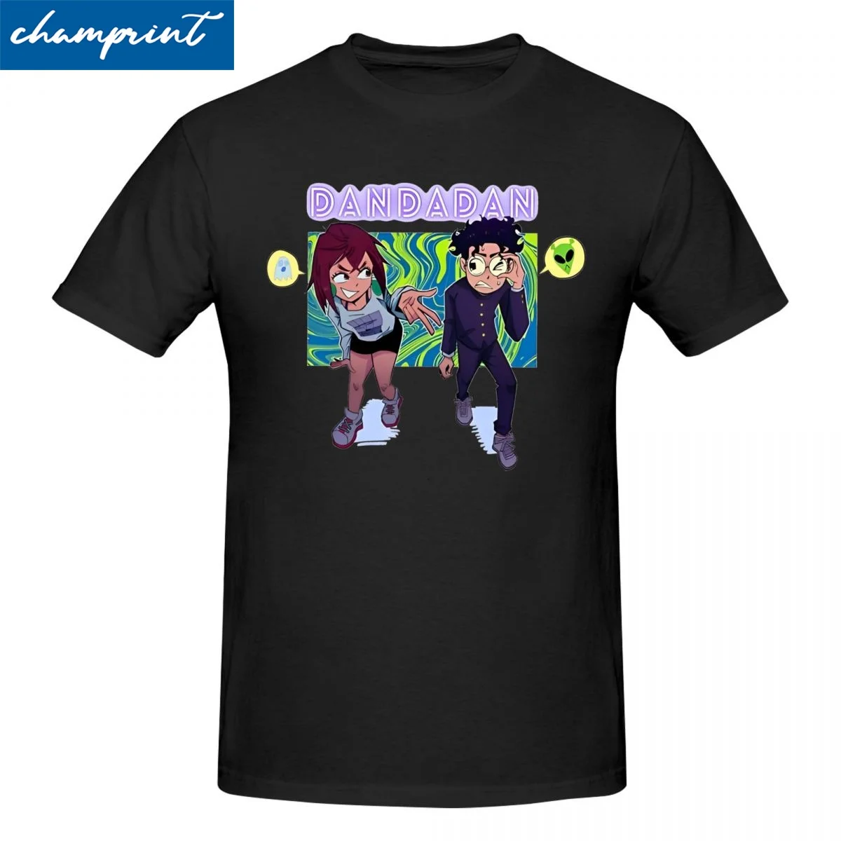 Dandadan Anime Art T Shirt for Men Women Pure Cotton Funny T-Shirt O Neck Manga Characters Tee Shirt Short Sleeve Tops Gift Idea