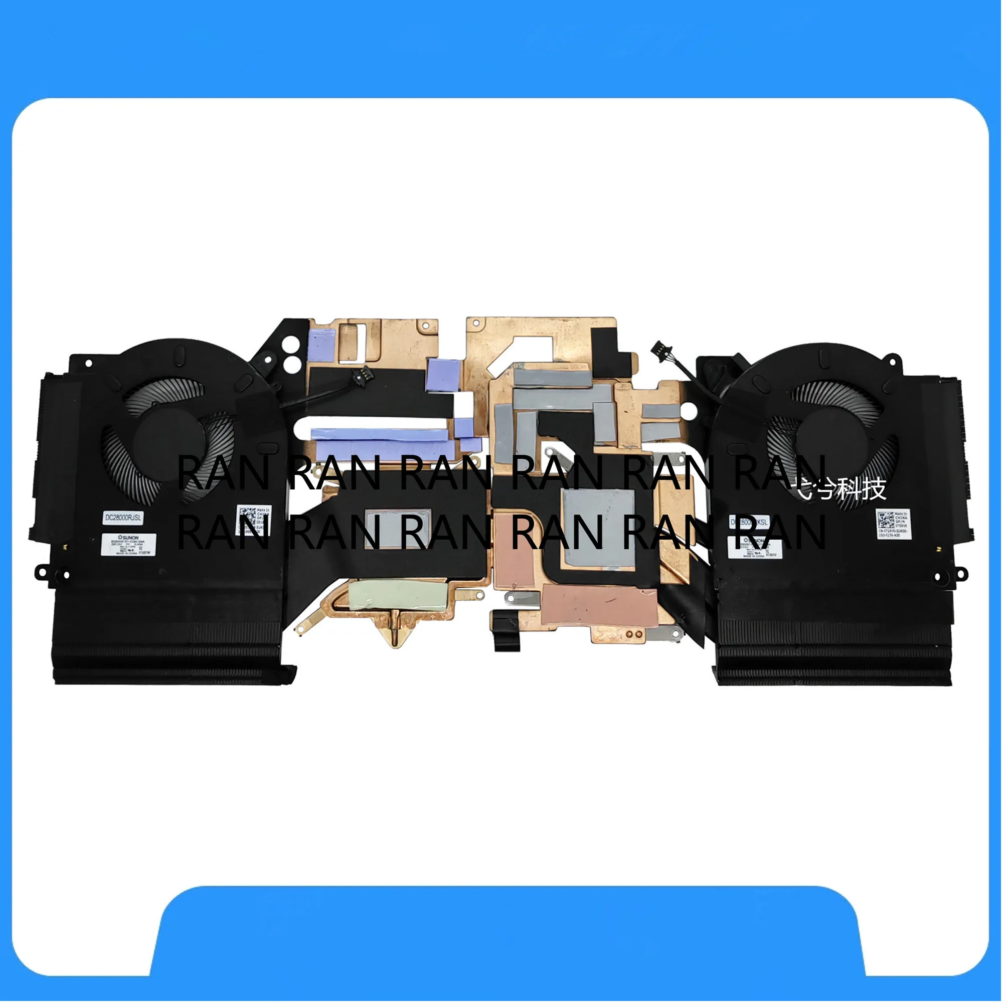 

NEW CPU+GPU Cooling Fan for Dell Alienware M15 R3 R4 EG50061S1-C080-S9A EG50061S1-C070-S9A 0TG9V0 0D1X38 0JR4HP AT3AA002ZAL 12V