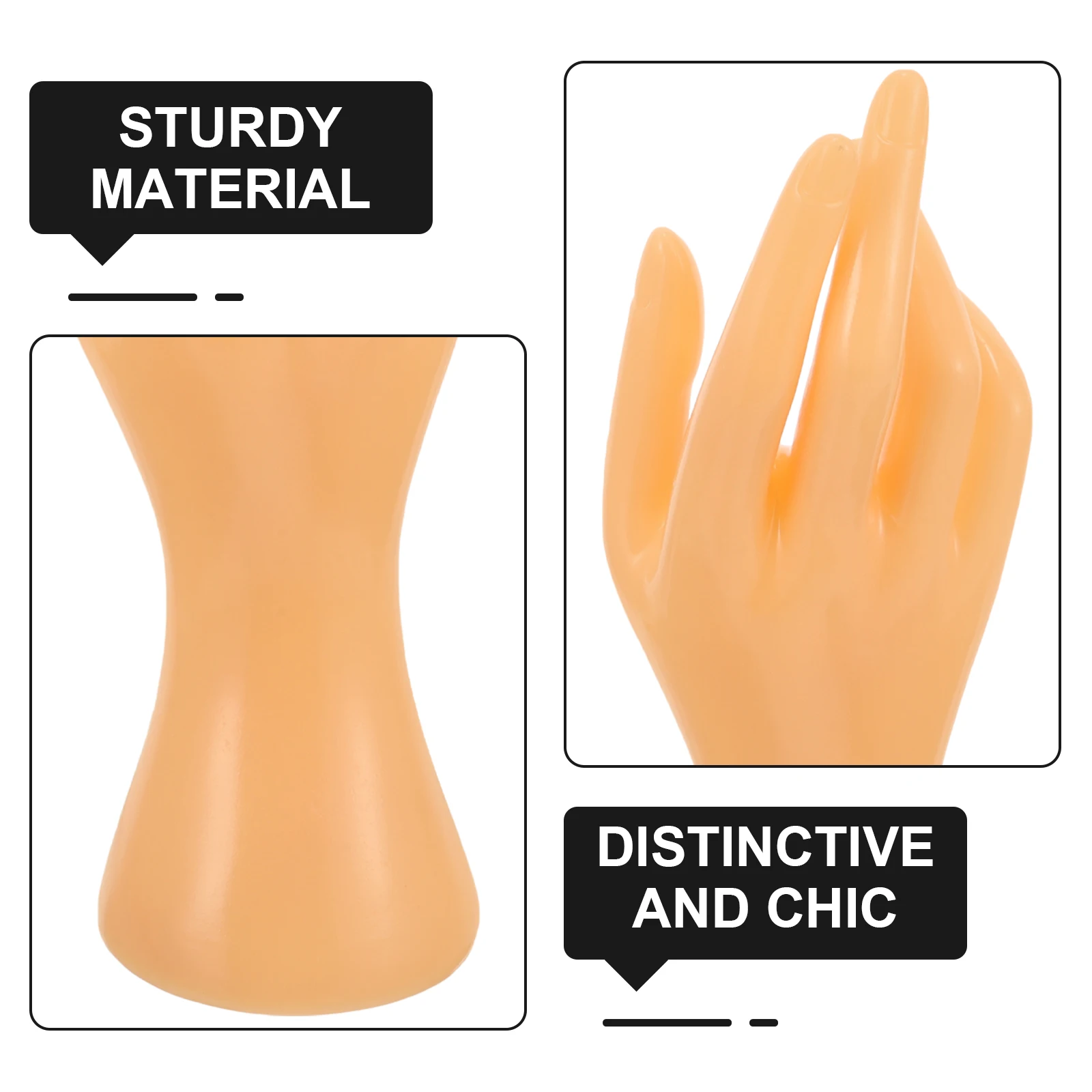 

Plastic Women Hand Model for Ring Bracelet Watch Glove Display Durable Lightweight Jewelry Holder Mannequin Desk Accessories