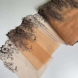 38Yards floreale ricamato pizzo Trim Tulle maglia vestiti accessorio Lingerie reggiseno abito da sera tessuti per cucire 22cm di larghezza