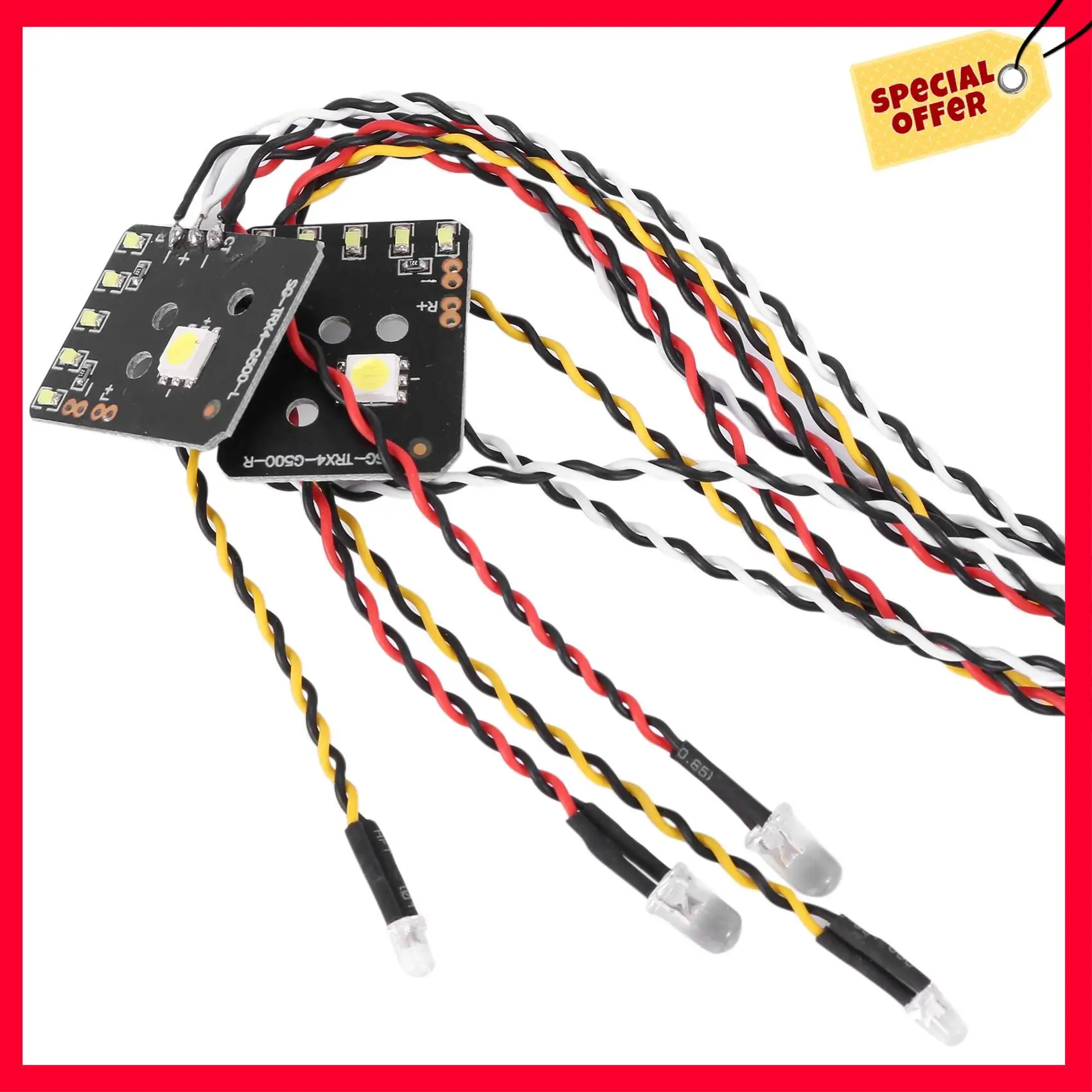 -A25M RC سيارة نموذج المصابيح الأمامية مناسبة ل 1/10 تسلق سيارة TRAXXAS TRX-4 G500 أضواء خاصة TRX4 مصباح ليد مجموعة المصابيح الأمامية R