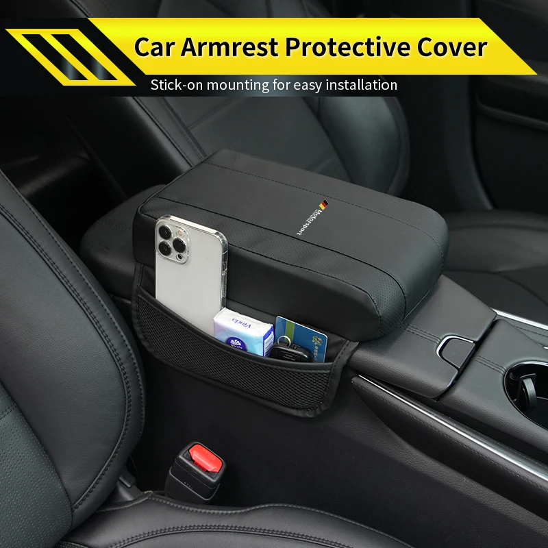 Car Armrest Box Pad Console Protector Cover Booster Mat Accessories For E90 E60 E46 E39 F30 F10 E87 X3 X4 X5 X1 G30 G20 M3 2
