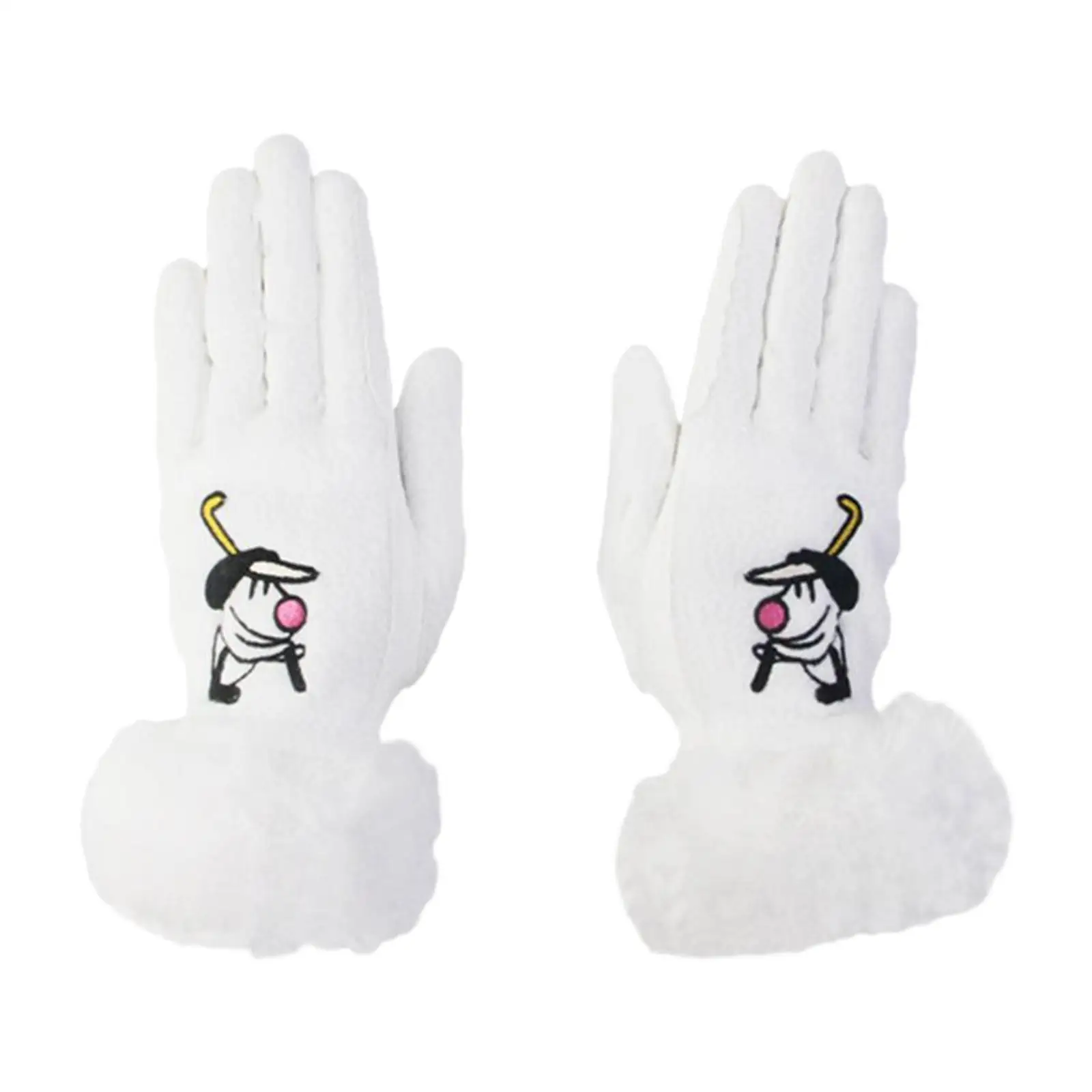 1 Pair of Golf Gloves Winter Golfer Gloves for Golf Hitting Hiking Driving