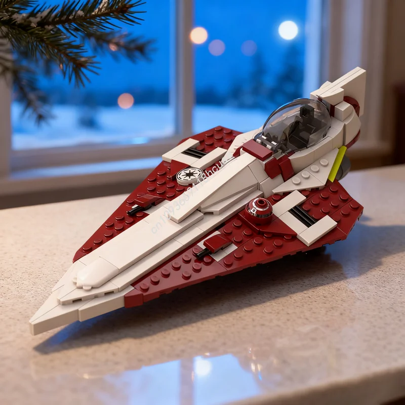 

305 шт. MOC Оби Ван Кеноби S Starfighter Star Battle Модель Строительные блоки Сборка Рождественский подарок Идея Игрушка Образовательный кирпич Дети