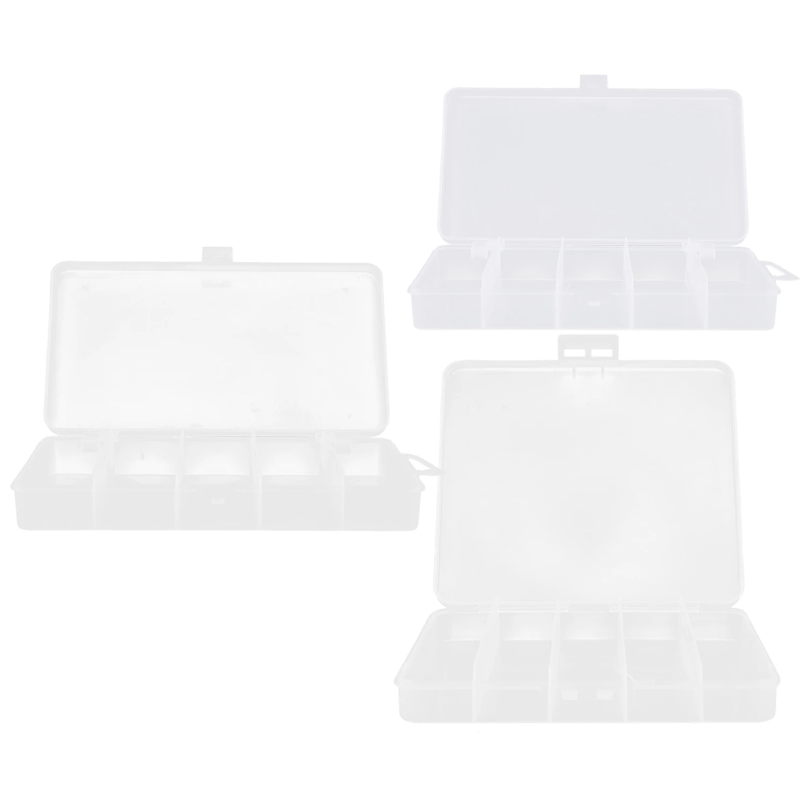 

3 pcs Fishing Lure Box Large Capacity Leakproof Portable Bait Organizer Tackle Boxes Storage Container for Fishing Tools