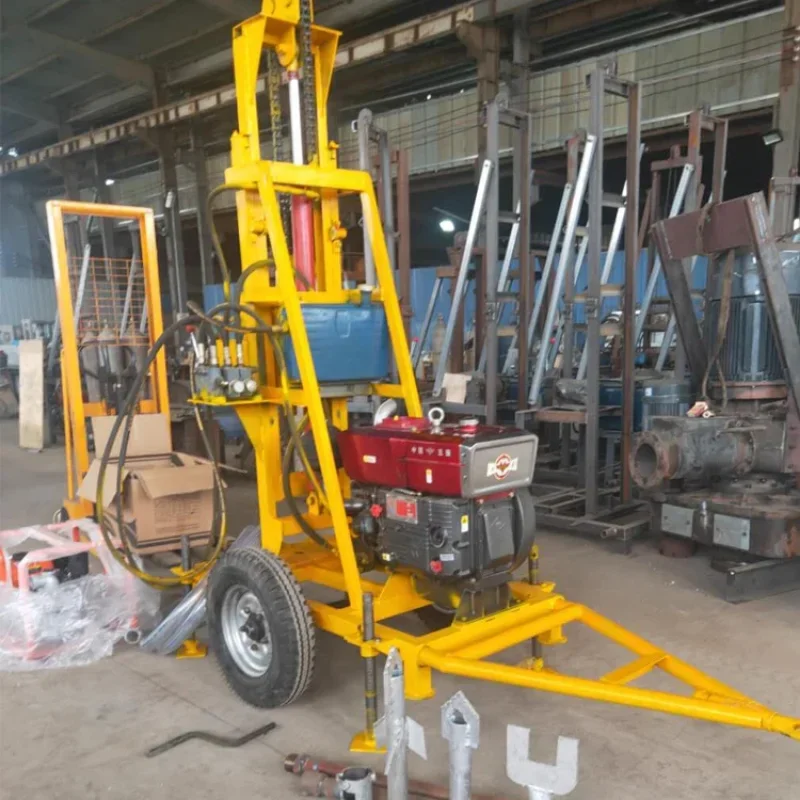 Small Electric Portable Water Well Drilling Rig South Africa Widely Using 100 Meter Drill Rig Machine for Water Well Drilling