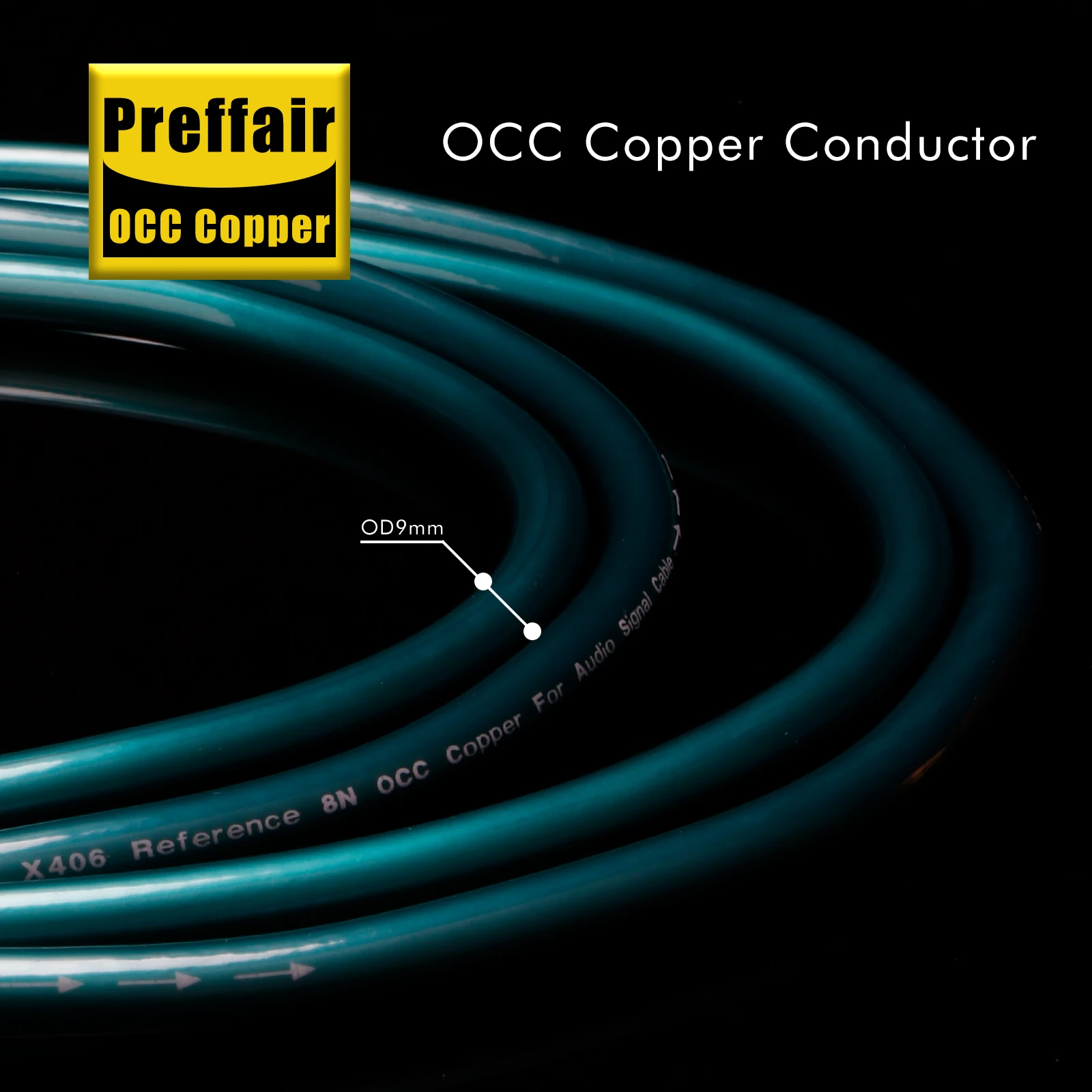 Preffair 7N OCC Copper Hifi RCA Cable Hi-end CD Amplifier Interconnect 2RCA to 2RCA Male Audio Analog Interconnects Cable