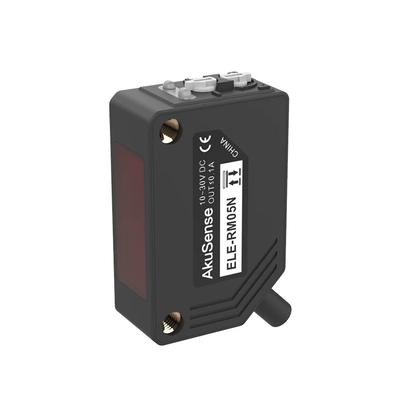 Akusense Factory Automation Small Objects Detection Laser Distance Sensor Switch Output Laser Detector For Wafle Detection