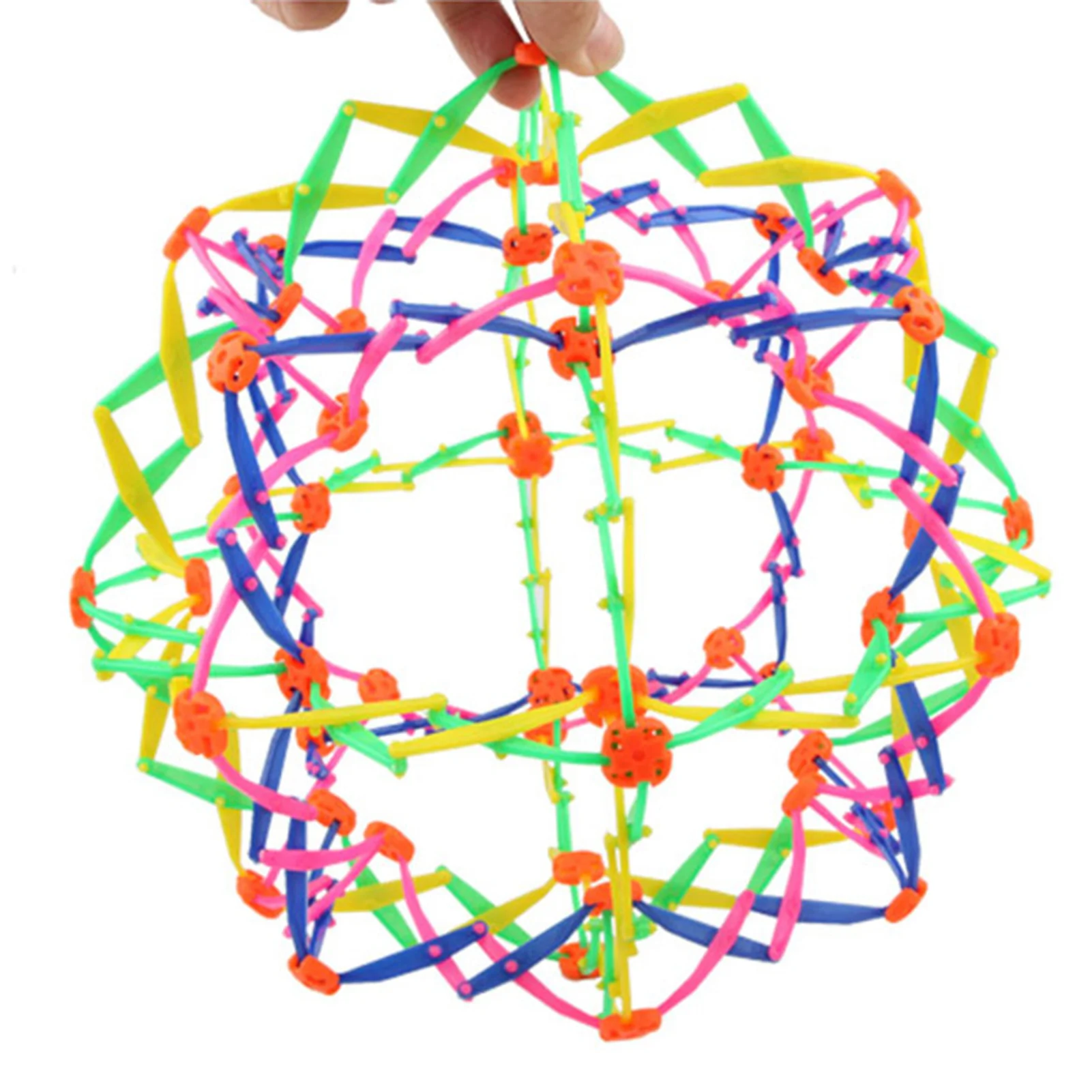 

Multiple Color Sphere Kindergarten Ring Stretch Expanding Ball Toys Baby Throwing Ball Stretching Shrinking Ball For Child Kids