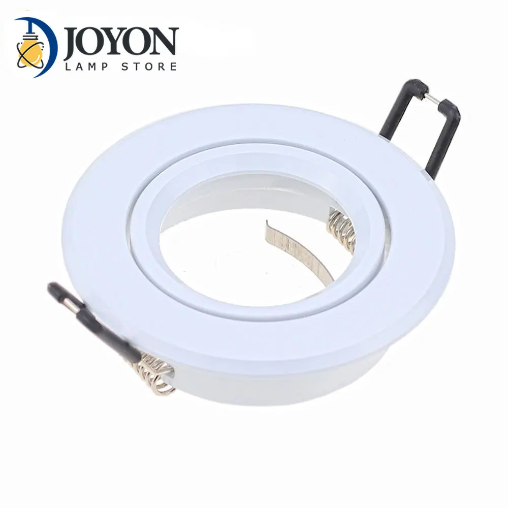 

Factory LED Golden Balck White Silver Round Recessed Led Ceiling Light Fixture Holders MR16 GU10 LED Spot Lamp Frame