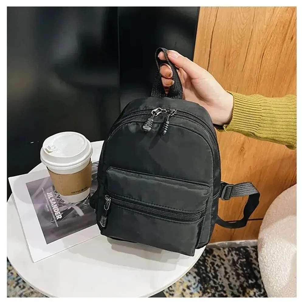 1Pc Mini Womens Backpacks Trend Nylon Female Bag Small School Bags White Rucksack For Teen Girls Fashion Casual Backpack