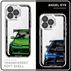 Japan JDM Sports Cars Phone Case for Apple iPhone 15 16 Pro XS Max 13 14 Plus XR SE 7 8 12 11 Pro plus Matte