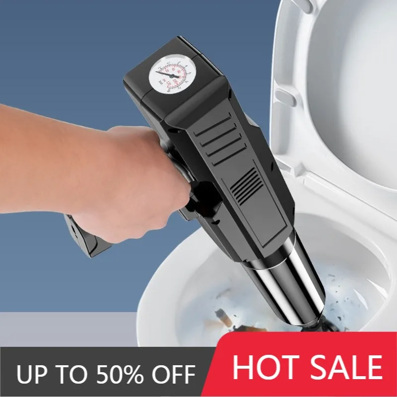Electric Toilet Cleaning Tool High-pressure Air Gun Professional Sewer Dredging Household Portable Kitchen Toilet Clean Tools