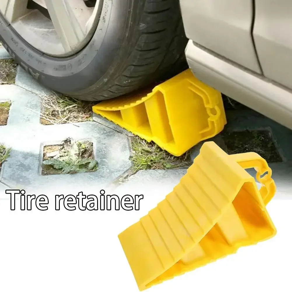 Parking Barrier Plastic Anti Slip Convenient Car Tire Parking Wedge Truck Brake Wheel Car Anti Slip Block