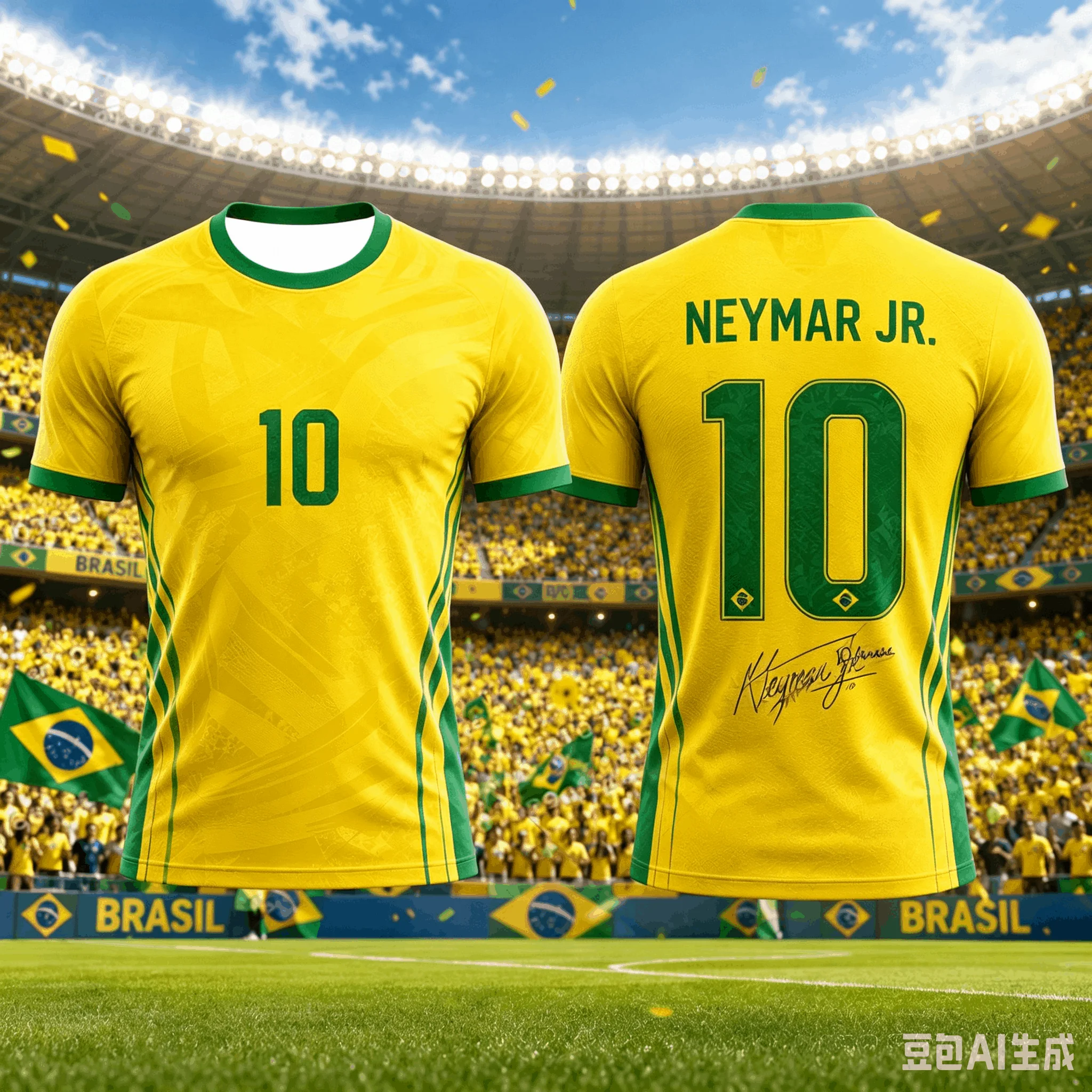 Neymar Soccer Fan Shirt 2026/27 Streetwear Style Commemorative Football Top Daily Comfortable T Shirt Kids Adults