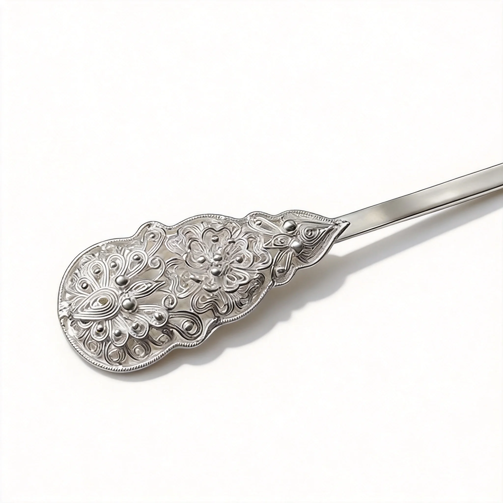 

Traditional Chinese Lucky Filigree Flower Alloy Hair Stick Vintage Tang Style Hairpin For Hanfu Xiuhe Wedding Cosplay Hair Acces