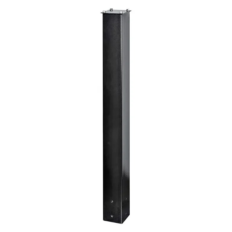 

Black Mailbox Post Stand Base Powder Coated Mail Box Post Kit Outdoor Surface Mount Steel Post Stand