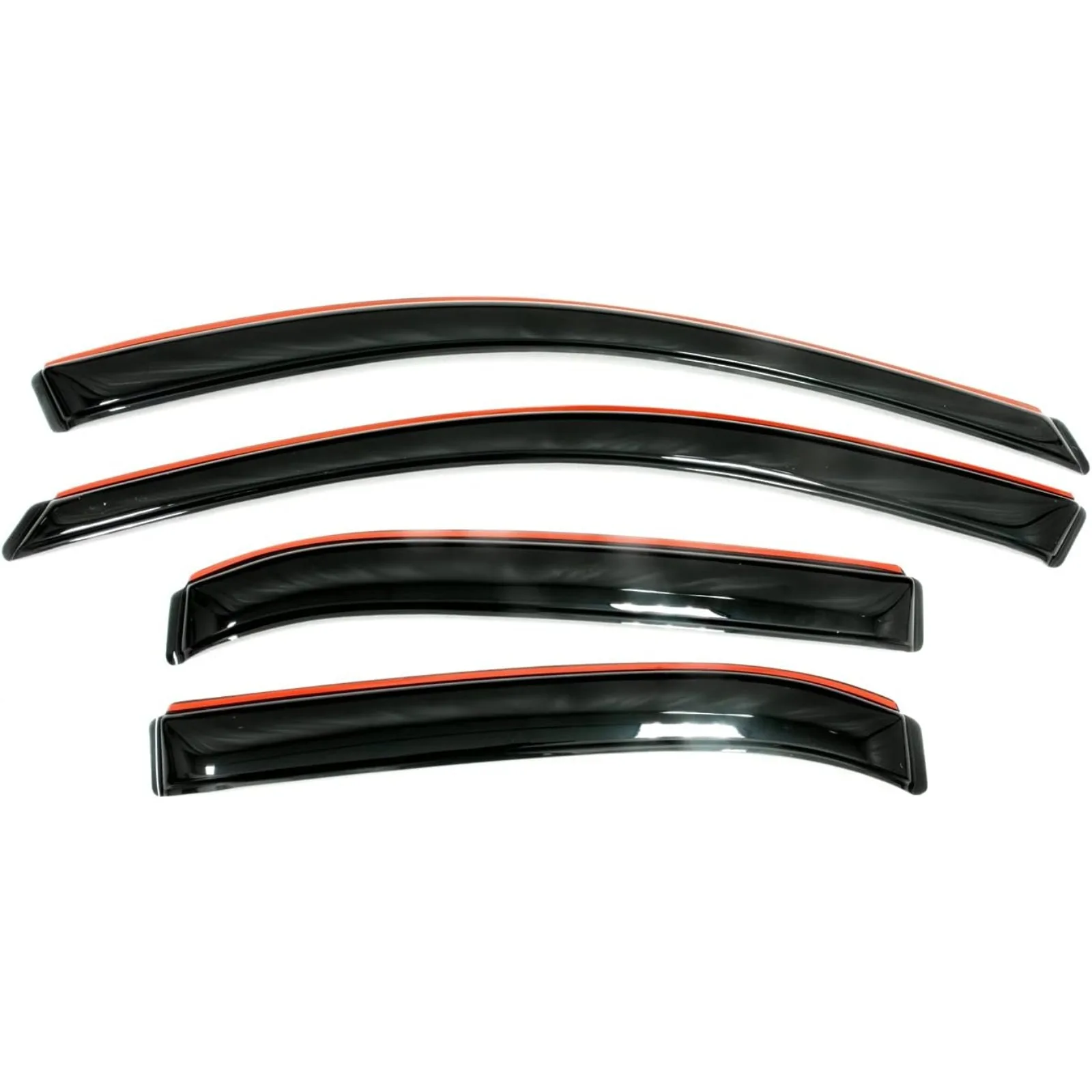 US  In-Channel Ventvisor / Window Deflectors | Fits 2014 - 2020 Nissan Rogue (Excludes Sport Model), 4 pcs. | Smoke - 194827