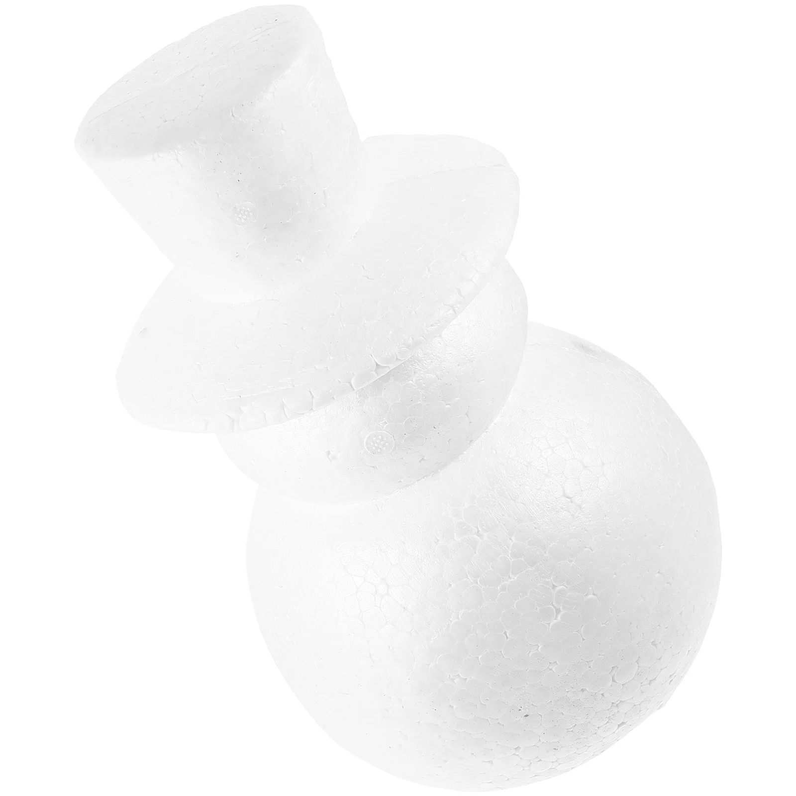 

1pc Christmas Polystyrene Diy Mold Festive Craft For Home Party Outdoor Display Snowman Shape Decoration Diy Snowman Supplies