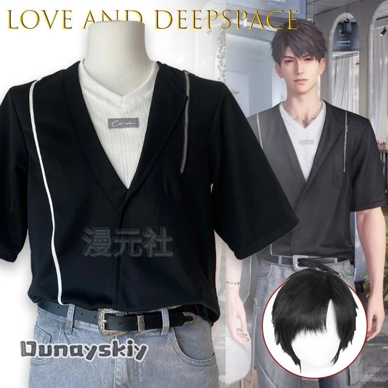 

‌‌‌‌Love And Deepspace Zayne Caleb Rafayel Xavier Cosplay Costume{Hemera}Daily Short Sleeve Versatile Tirt Women Straight Cut
