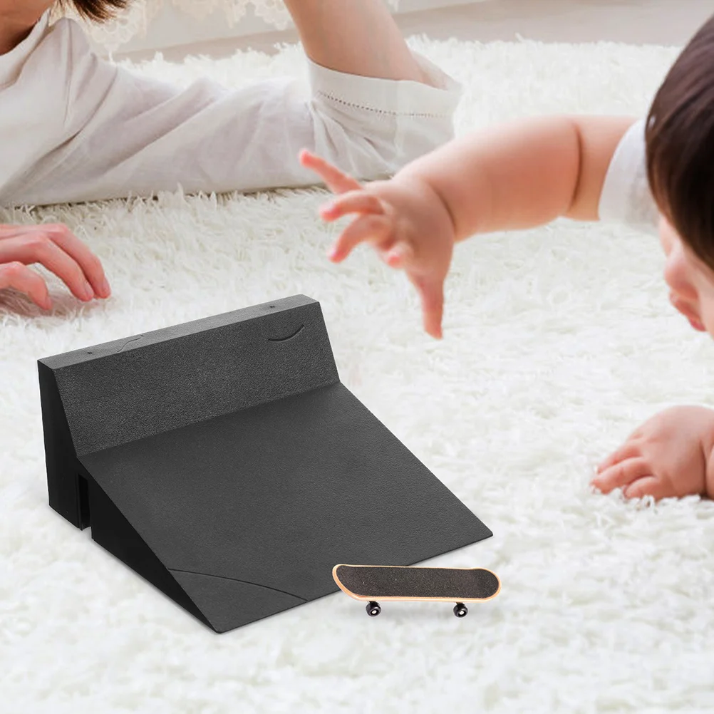 Rampe de parc de Skateboard à doigts, 2 pièces, ensemble d'obstacles de Skateboard en plastique réutilisable pour la pratique du touche, compétences de Coordination pour enfants