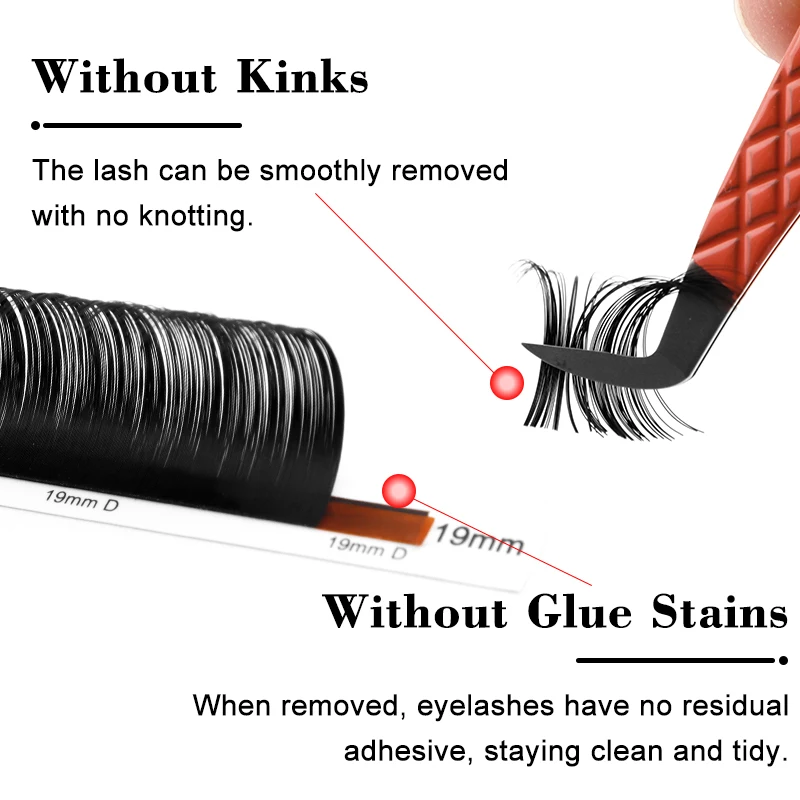 Winky Beauty 8-20mm Long Style Length In One Tray Maquiagem Cilios Silk Natural Individual Eyelash Extension Cosplay Make-up