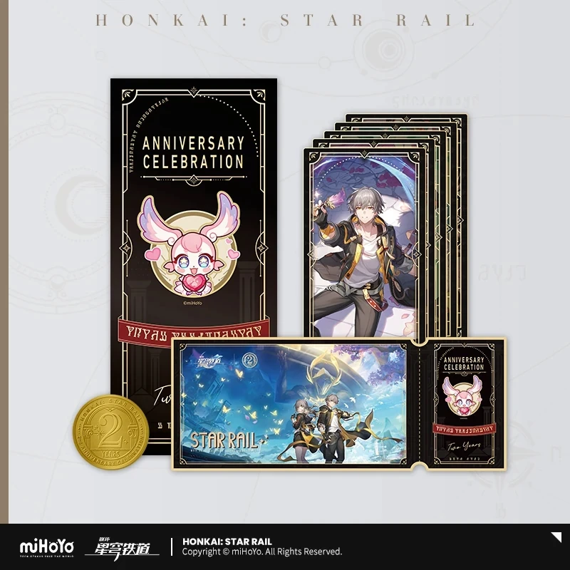 Official miHoYo Honkai: StarRail Licensed Anime 2nd Anniversary Game Merchandise Collectible Card Set Gift