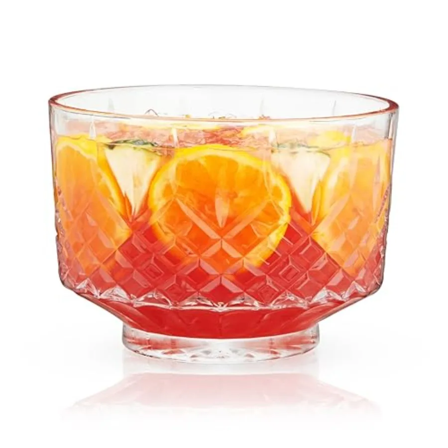

Crystal - Vintage Style Glass for Parties - Serveware for Cocktails Dishwasher Safe 2.5 Gallons 320oz of 1