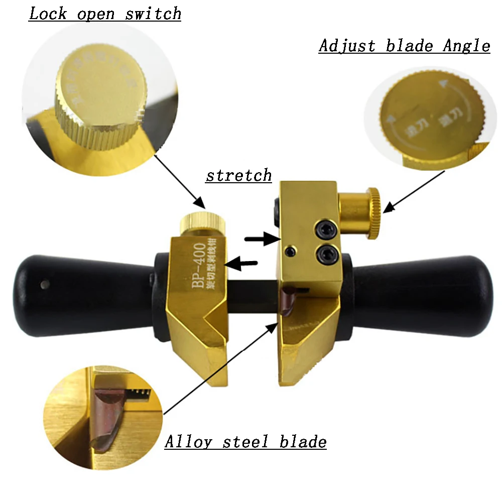 Wire stripper BP-400 Rotary High and low voltage insulated cable stripper Cable insulation stripping machine layer removal knife