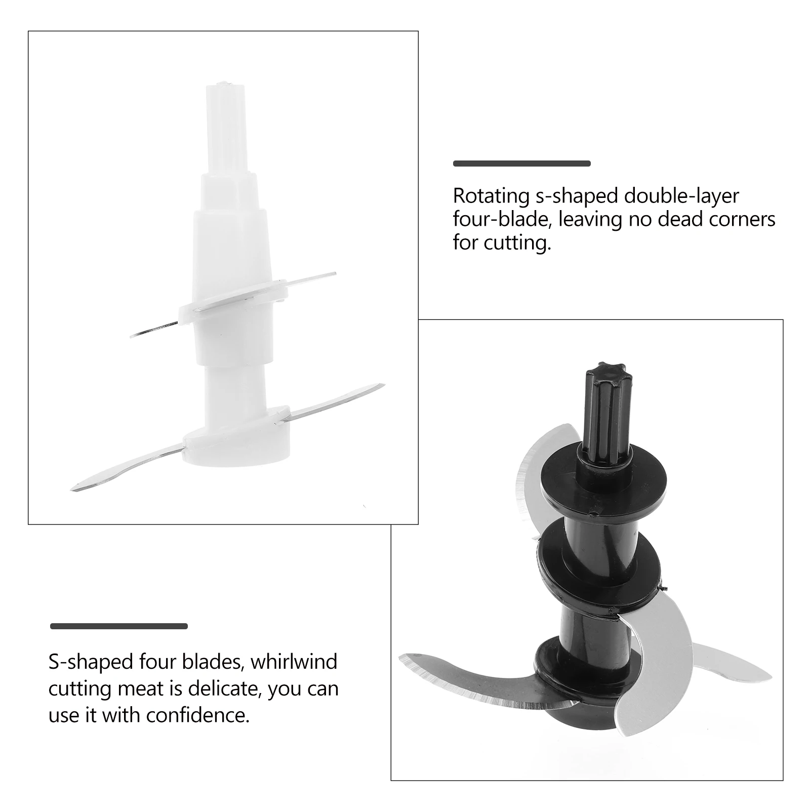 

2pcs Stirrer Blades Meat Mincer Four Blades Stainless Iron Cutting Head Whirlwind Grinder Attachments