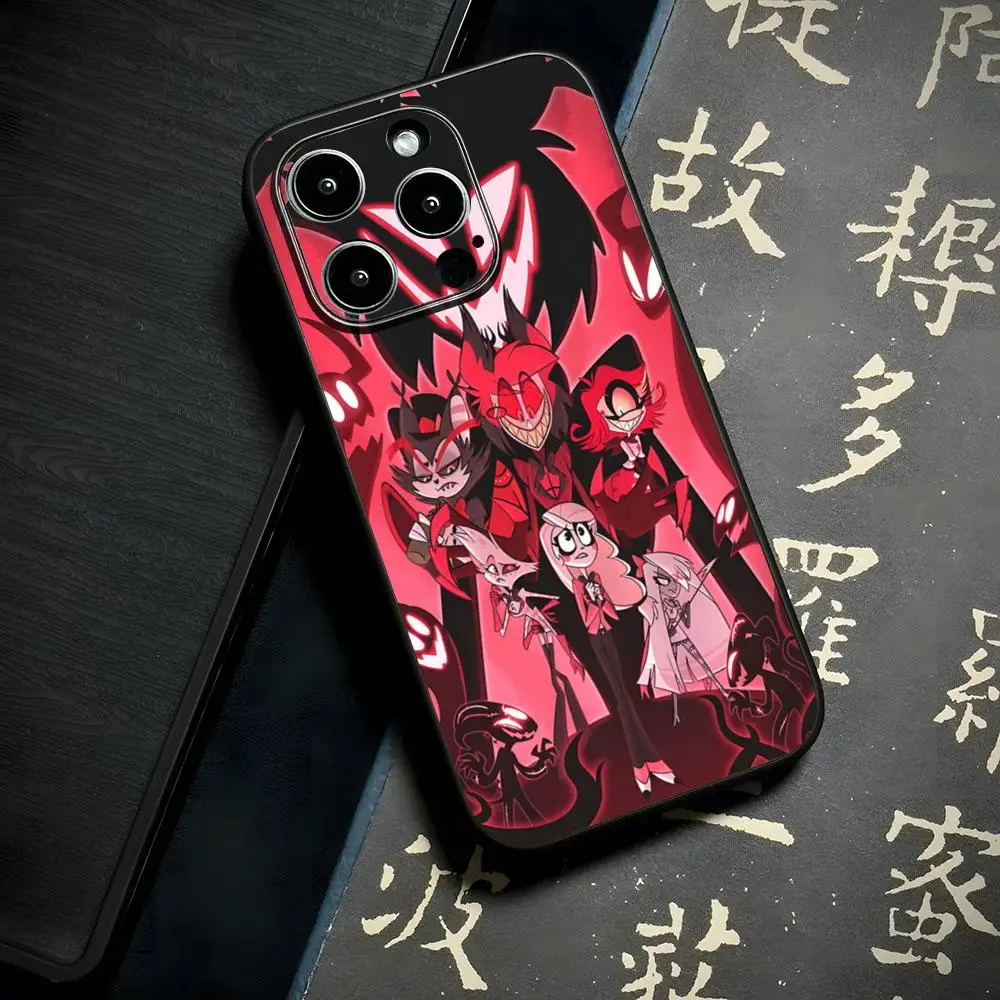 HazbinS H-Hotels AlastorS Phone Case for iphone 15 12 14  pro max 11 13 xr x xs great value mini plus hot anime funda shell