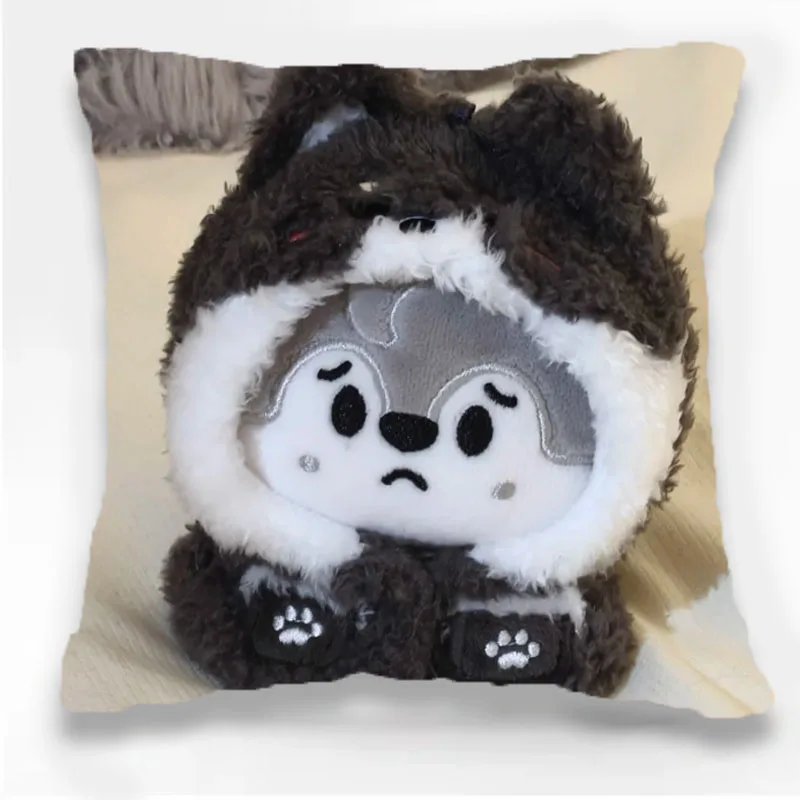 

SKZOO Pillowcase NEW short plush double sided cartoon printed pillow case cartoon characters children pillow case home Fan gifts