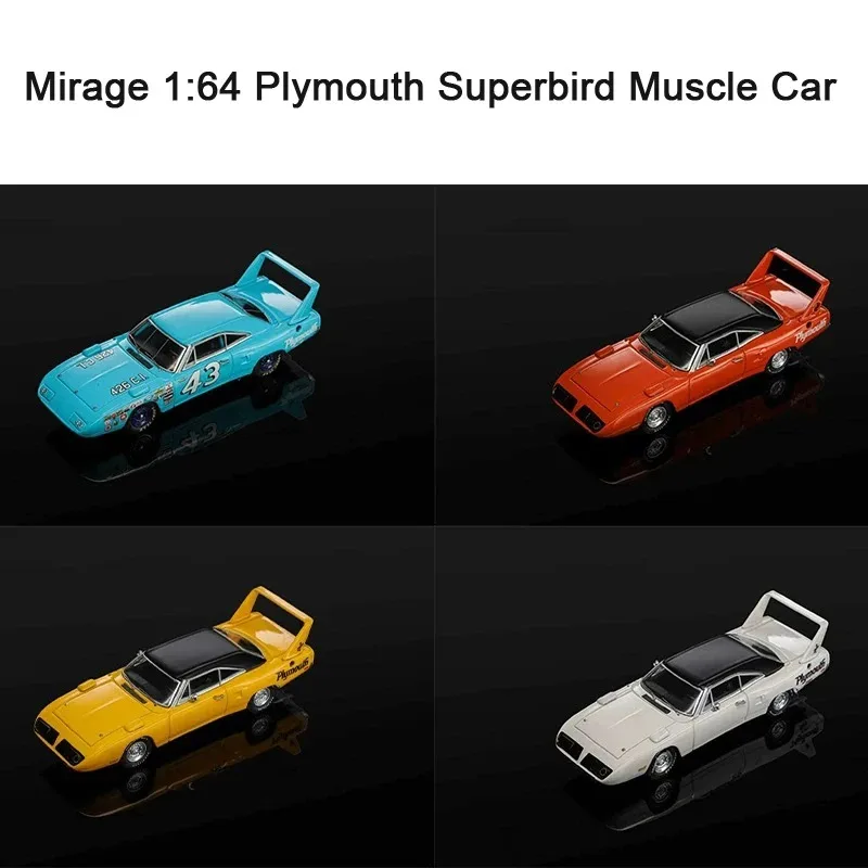 Mirage 1:64 Plymouth Superbird Muscle Car Alloy Simulation Car