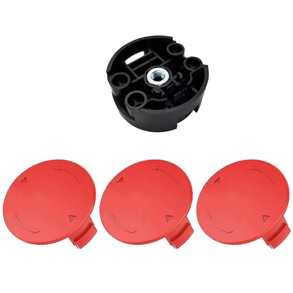 URPIZY Couvercle de bobine de rechange et tête de coupe pour Bosch AFS 23-37, modèle F016F04841 (rouge) F016F04839 (noir), en plastique, compatible avec les modèles de débroussailleuse AFS 23 à 37