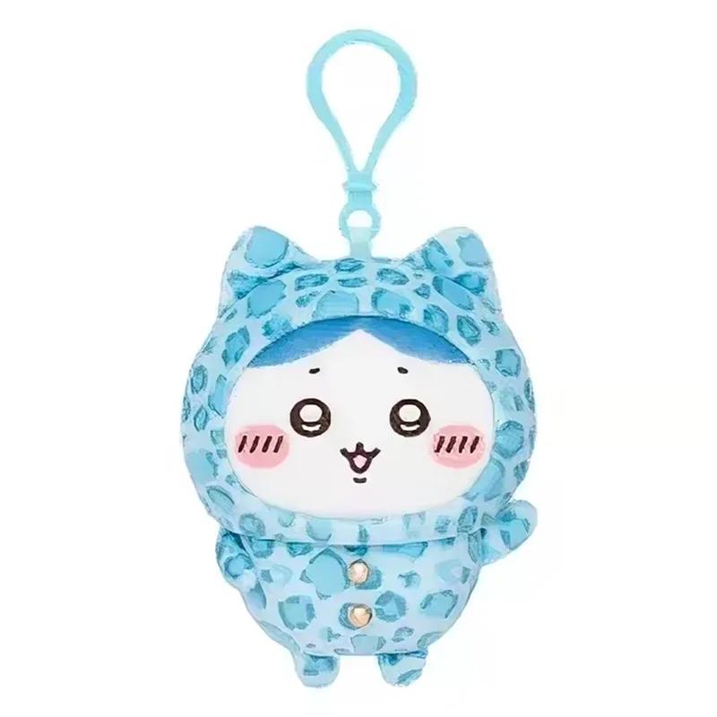 Leopard Print Usagi Chiikawa Hachiware Momonga Penguin Plush Pendant Backpack Ornament Gift For Teen Girls Daily Bag Accessory view 3