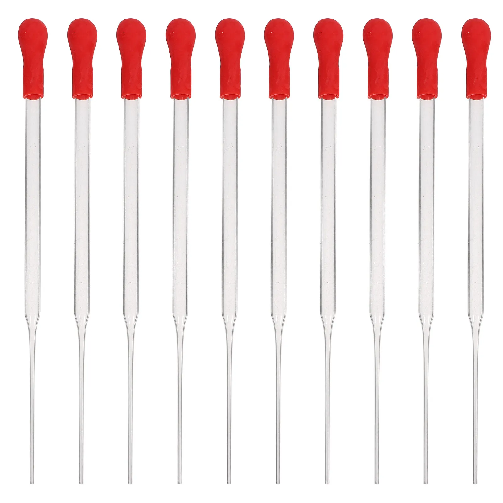 10Pcs Wine Sampling Straw Transparent Plastic Glass Precise Extractor for Red Wine Barrel Fermentation and Quality Testing