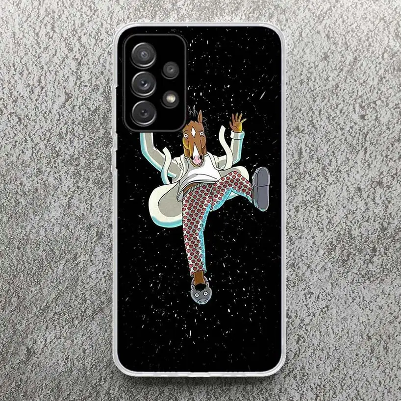 Cartoon B-BoJack Horsemans Phone Case for Samsung Galaxy A14 A54 A15 A55 A13 A53 A12 A52 A25 A35 A24 A34 A23 A33 A22 A32 A04S A0