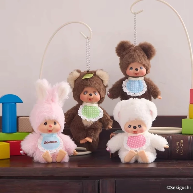 

Genuine Monchhichi Cute Cute Doll Friends Sheep Raccoon Bear Rabbit Cute Cute Fun Bag Hanging Adornment Doll To Send Friends