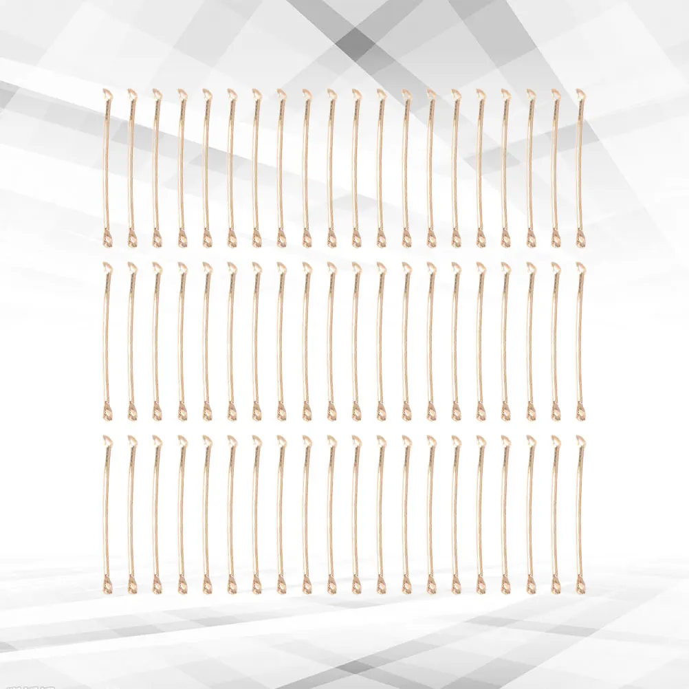 

200Pcs Premium Iron Eardrop Accessories Lightweight Earring Connection Rods Handmade Jewelry Decorative Parts Gold 35Mm
