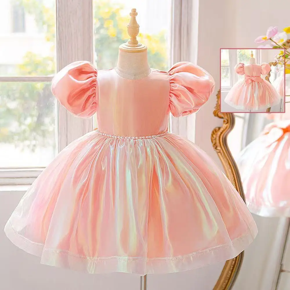 Girl Princess Foreign Style Banquet Evening Flower Girl Girl Wedding Children Party Host Fluffy Dance Dress