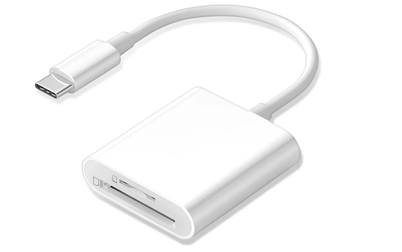 USB C SD Card Reader, Type C SD Card Reader, Supports SD and MicroSD Memory Card Adapter Trail Camera Viewer Plug and Play -2 Sl