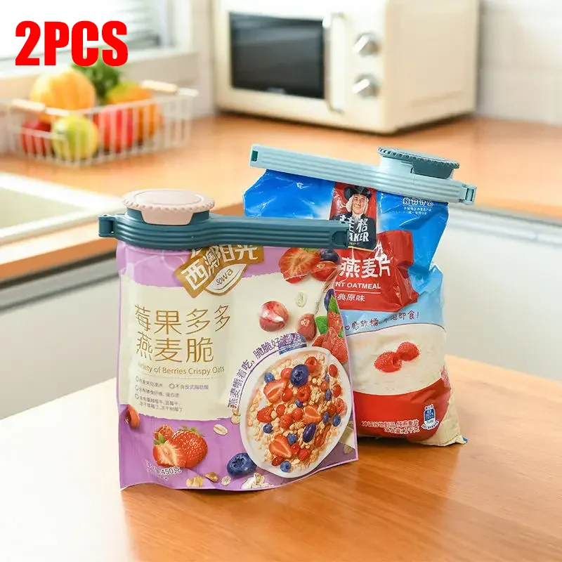 

1PC Reuseable Bag Clip Snack Fresh Food Storage Sealing Kitchen Mini Sealer Food Clip with Cap Type Spray Nozzle Moistureproof