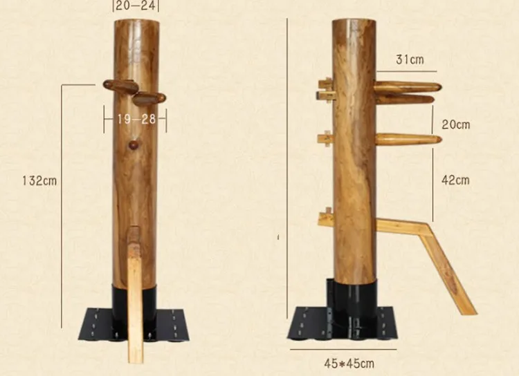 BunnyHi QJ023 Freestanding Martial Arts Dummy Wooden Dummy For Sale