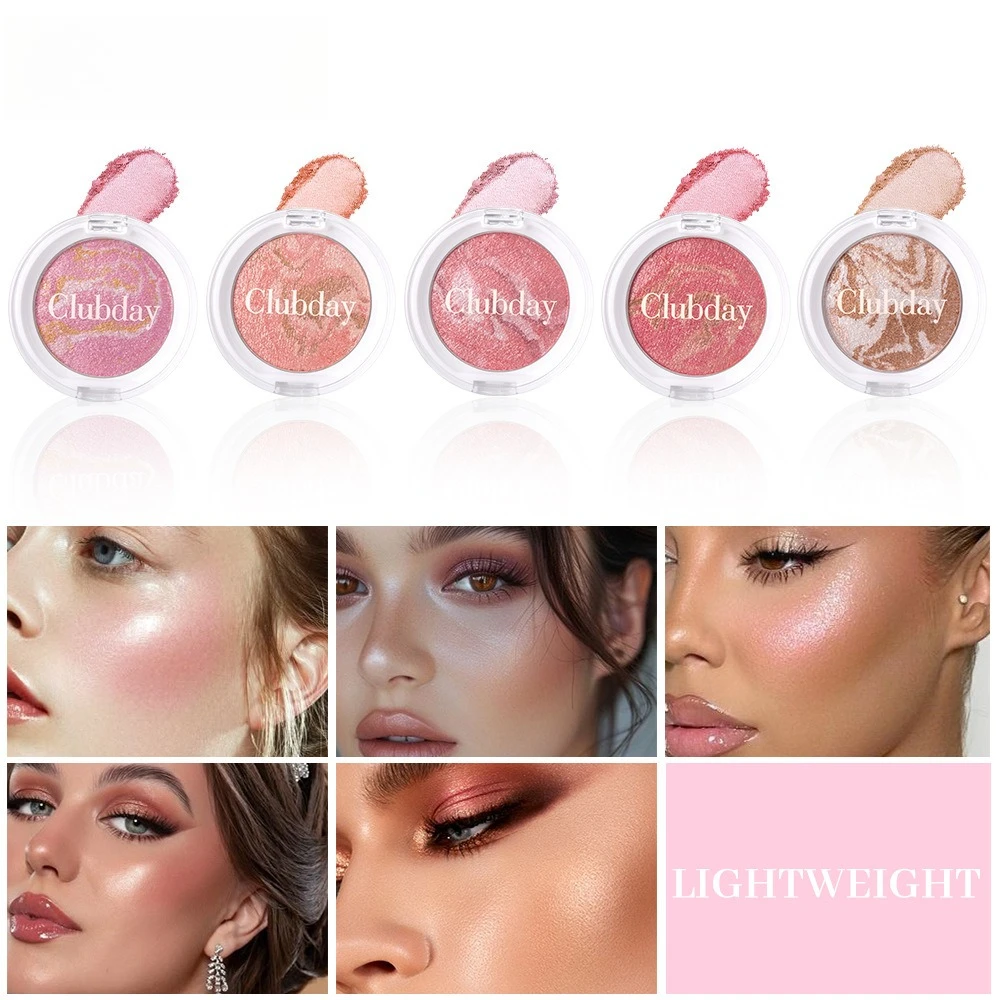 

Highlighter Palette High Glossy Face Illuminator Palette Narutal Glow Finish Pearl Shimmer Smooth Powder Highlighter