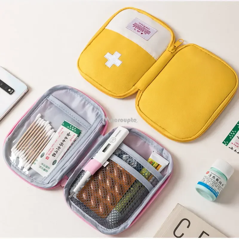 Borsa per medicinali portatile borsa per pillole da viaggio all\'aperto per la casa di sopravvivenza dell\'organizzatore del Kit di pronto soccorso di